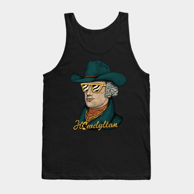 Howdylton - Alexander Hamilton in a Cowboy Hat Tank Top by anycolordesigns